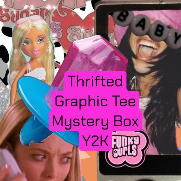 $12 THRIFTED T-SHIRT MYSTERY BOX - Picture 1 of 3